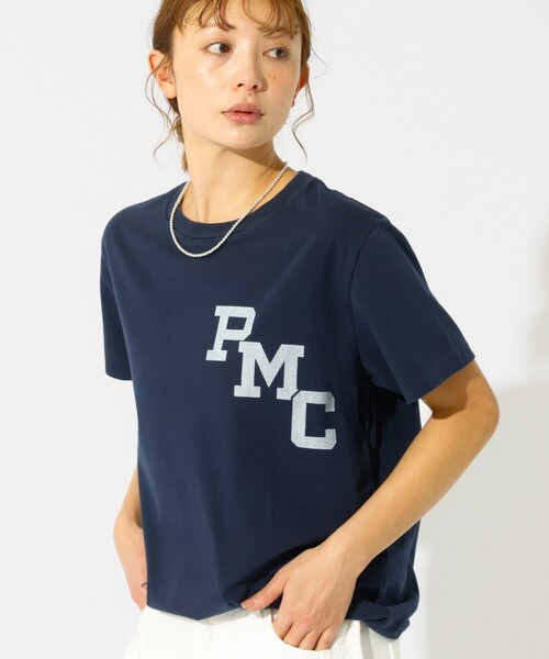 REMI RELIEF（レミレリーフ）の「【REMI RELIEF / レミレリーフ】LW加工T "RMC" / ロゴTシャツ（Tシャツ/カットソー・レディース・グレー/レッド/ネイビー/ブラック・フリー）」の4枚目の写真