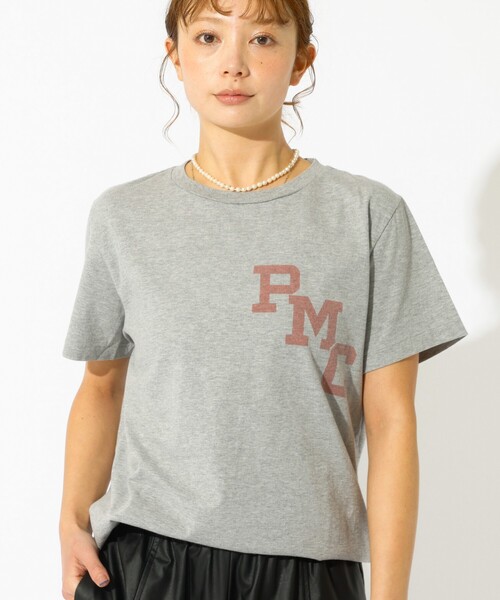 REMI RELIEF（レミレリーフ）の「【REMI RELIEF / レミレリーフ】LW加工T "RMC" / ロゴTシャツ（Tシャツ/カットソー・レディース・グレー/レッド/ネイビー/ブラック・フリー）」の3枚目の写真