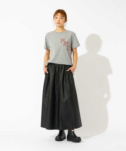 REMI RELIEF（レミレリーフ）の「【REMI RELIEF / レミレリーフ】LW加工T "RMC" / ロゴTシャツ（Tシャツ/カットソー・レディース・グレー/レッド/ネイビー/ブラック・フリー）」の6枚目の写真