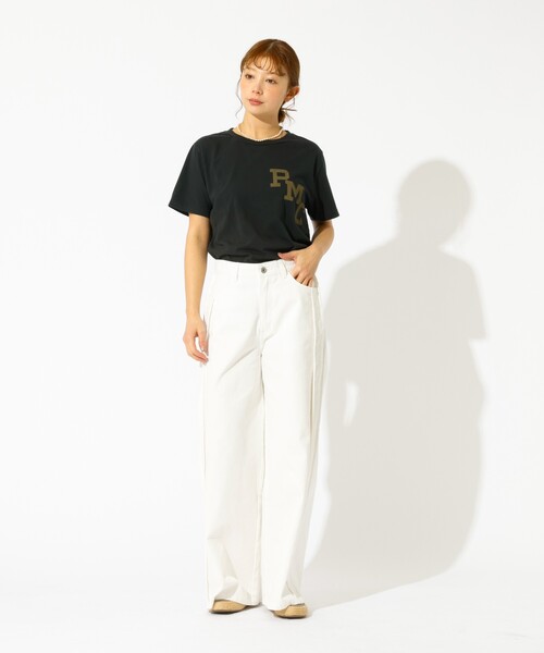 REMI RELIEF（レミレリーフ）の「【REMI RELIEF / レミレリーフ】LW加工T "RMC" / ロゴTシャツ（Tシャツ/カットソー・レディース・グレー/レッド/ネイビー/ブラック・フリー）」の18枚目の写真