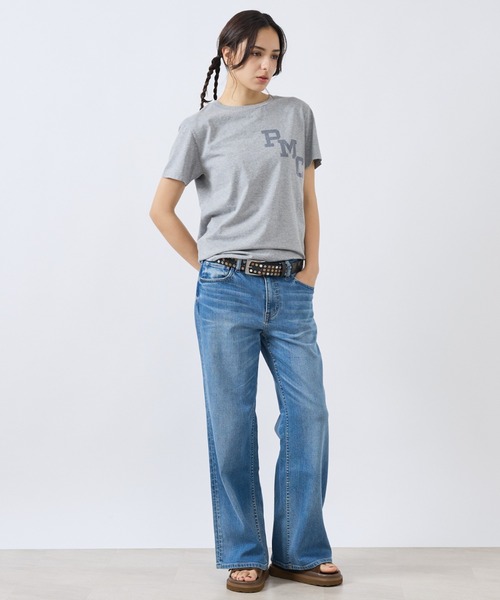 REMI RELIEF(レミレリーフ)の「【REMI RELIEF / レミレリーフ】LW加工T "RMC" / ロゴTシャツ(Tシャツ/カットソー・レディース・グレー/レッド/ネイビー/ブラック・フリー)」の5枚目の写真