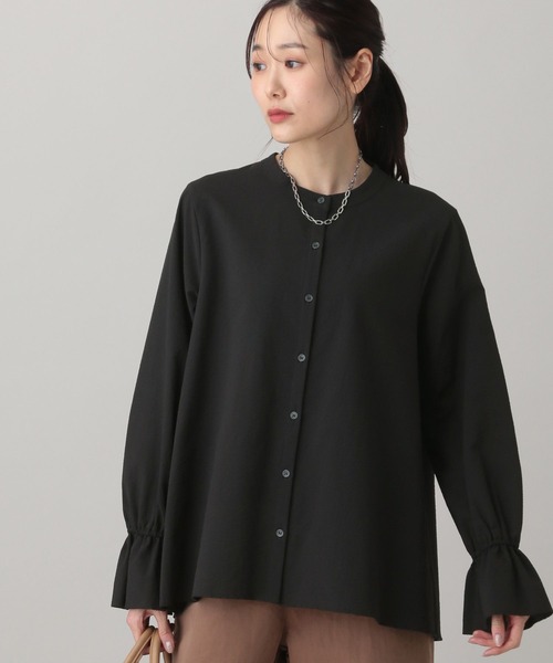 GLOBAL WORK（グローバルワーク）の「MATINEE LINE/襟2WAYシャツ/636110（シャツ/ブラウス・レディース・ライトブルー/ブラック/ホワイト系その他2・LARGE/MEDIUM）」の13枚目の写真