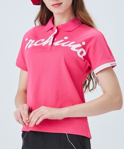 archivio(アルチビオ)の「<LADIES>UV速乾ドルマンポロシャツ(ポロシャツ・レディース・ネイビー/ライトブルー/ホワイト/ピンク・L/M/S)」の12枚目の写真