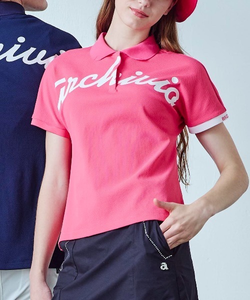 archivio(アルチビオ)の「<LADIES>UV速乾ドルマンポロシャツ(ポロシャツ・レディース・ネイビー/ライトブルー/ホワイト/ピンク・L/M/S)」の18枚目の写真