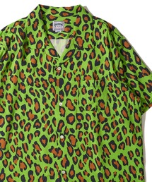 【HOUSTON / ヒューストン】LEOPARD ALOHA SHIRT / レオパード柄アロハシャツ