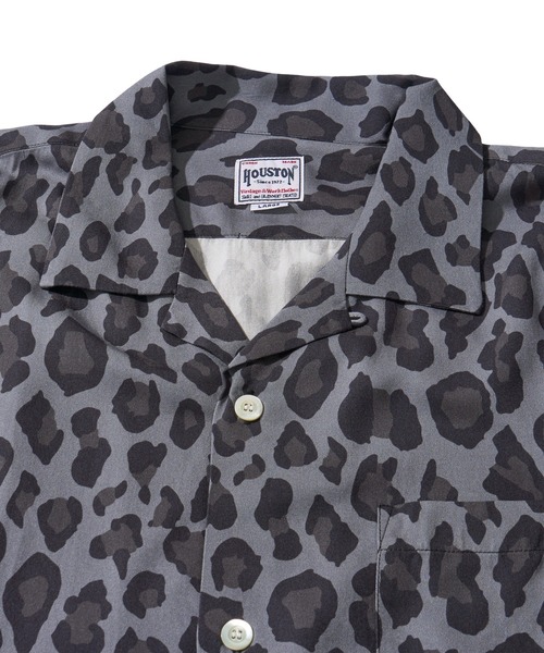 HOUSTON(ヒューストン)の「【HOUSTON / ヒューストン】LEOPARD ALOHA SHIRT / レオパード柄アロハシャツ(シャツ/ブラウス・メンズ・パープル/ライム/オフホワイト/チャコール/カーキ/ターコイズブルー・X-LARGE/MEDIUM/LARGE)」の19枚目の写真