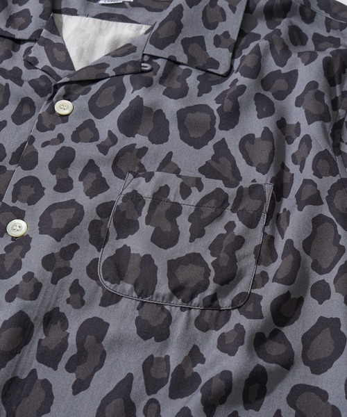 HOUSTON(ヒューストン)の「【HOUSTON / ヒューストン】LEOPARD ALOHA SHIRT / レオパード柄アロハシャツ(シャツ/ブラウス・メンズ・パープル/ライム/オフホワイト/チャコール/カーキ/ターコイズブルー・X-LARGE/MEDIUM/LARGE)」の20枚目の写真