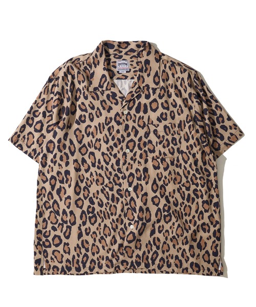 HOUSTON(ヒューストン)の「【HOUSTON / ヒューストン】LEOPARD ALOHA SHIRT / レオパード柄アロハシャツ(シャツ/ブラウス・メンズ・パープル/ライム/オフホワイト/チャコール/カーキ/ターコイズブルー・X-LARGE/MEDIUM/LARGE)」の11枚目の写真