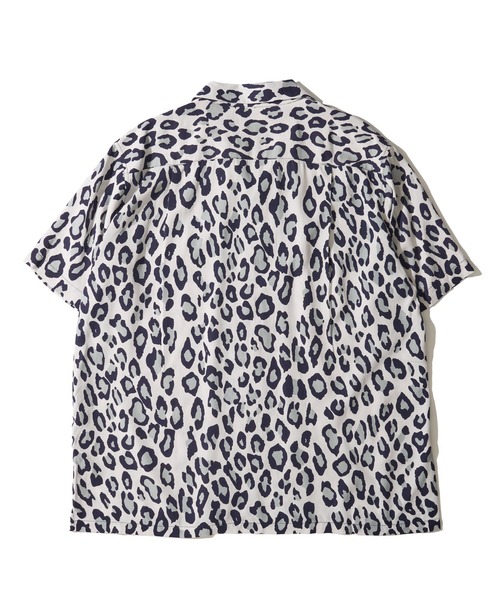 HOUSTON(ヒューストン)の「【HOUSTON / ヒューストン】LEOPARD ALOHA SHIRT / レオパード柄アロハシャツ(シャツ/ブラウス・メンズ・パープル/ライム/オフホワイト/チャコール/カーキ/ターコイズブルー・X-LARGE/MEDIUM/LARGE)」の8枚目の写真