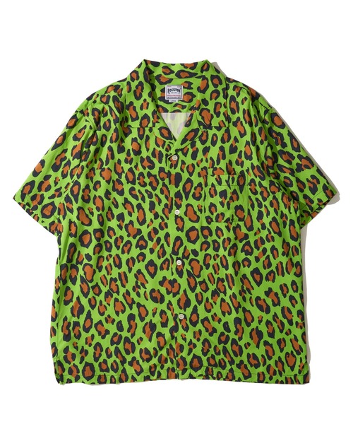 HOUSTON(ヒューストン)の「【HOUSTON / ヒューストン】LEOPARD ALOHA SHIRT / レオパード柄アロハシャツ(シャツ/ブラウス・メンズ・パープル/ライム/オフホワイト/チャコール/カーキ/ターコイズブルー・X-LARGE/MEDIUM/LARGE)」の13枚目の写真