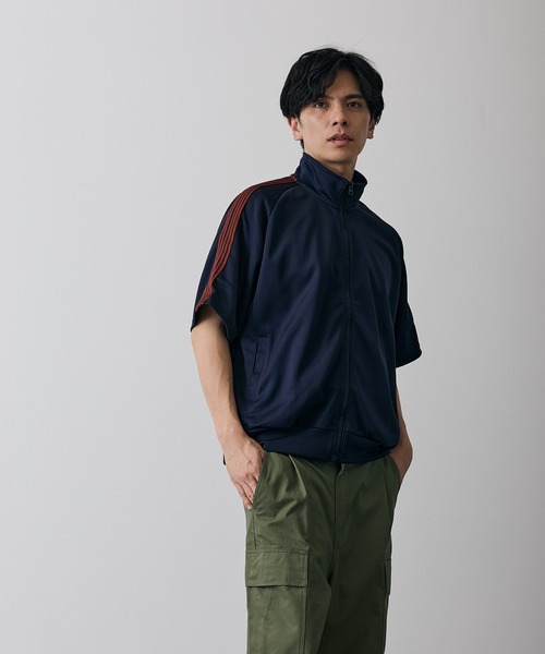 improves（インプローブス）の「ライン ジャージ 半袖 トラックジャケット（ジャージ・メンズ・ネイビー/ホワイト/ブラック・LARGE/MEDIUM/SMALL）」の3枚目の写真