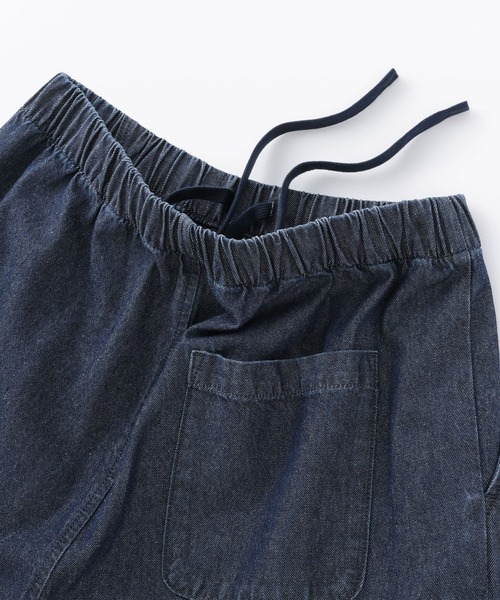 無印良品(ムジルシリョウヒン)の「婦人 洗いざらし デニムイージーテーパードパンツ(デニムパンツ・レディース・ダークネイビー/ブルー・L/M/S/XL)」の12枚目の写真