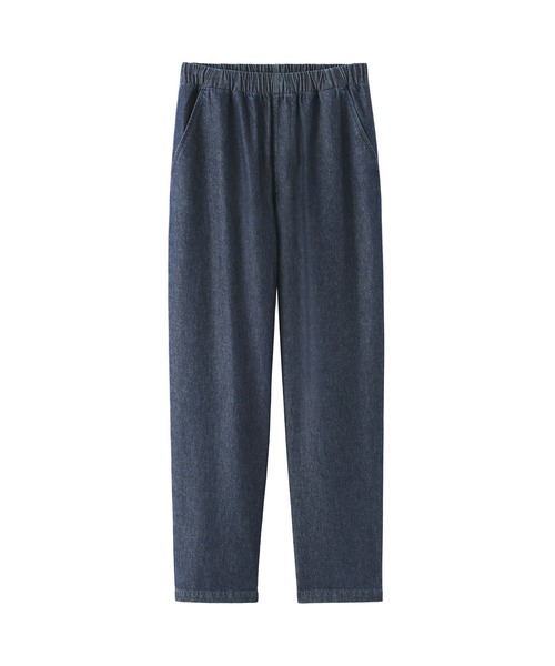 無印良品(ムジルシリョウヒン)の「婦人 洗いざらし デニムイージーテーパードパンツ(デニムパンツ・レディース・ダークネイビー/ブルー・L/M/S/XL)」の13枚目の写真