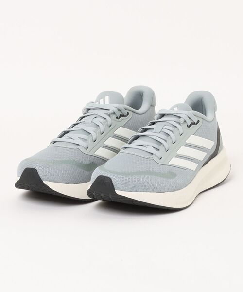 adidas(アディダス)の「adidas アディダス RUNFALCON 5【軽量】メンズスニーカー ランニングシューズ(ランファルコン5) JQ6975 ワンダーセージ/オフホワイト/コアブラック(スニーカー・メンズ・グレー・29.0cm/28.5cm/28.0cm/27.5cm/27.0cm/26.5cm/26.0cm/25.5cm/25.0cm)」の1枚目の写真
