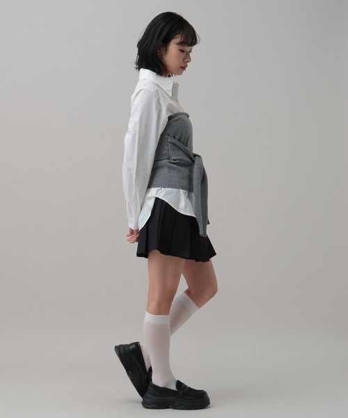 3.3 Field Trip (3.3フィールドトリップ)の「3.3 Field Trip/ビスチェ付きシャツ(シャツ/ブラウス・レディース・サックスブルー/ホワイト・FREE)」の11枚目の写真