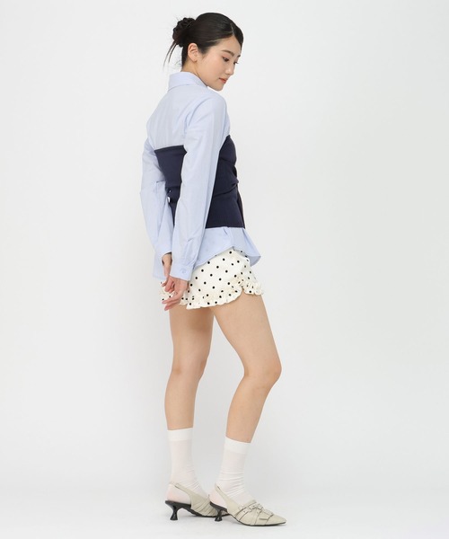 3.3 Field Trip (3.3フィールドトリップ)の「3.3 Field Trip/ビスチェ付きシャツ(シャツ/ブラウス・レディース・サックスブルー/ホワイト・FREE)」の16枚目の写真