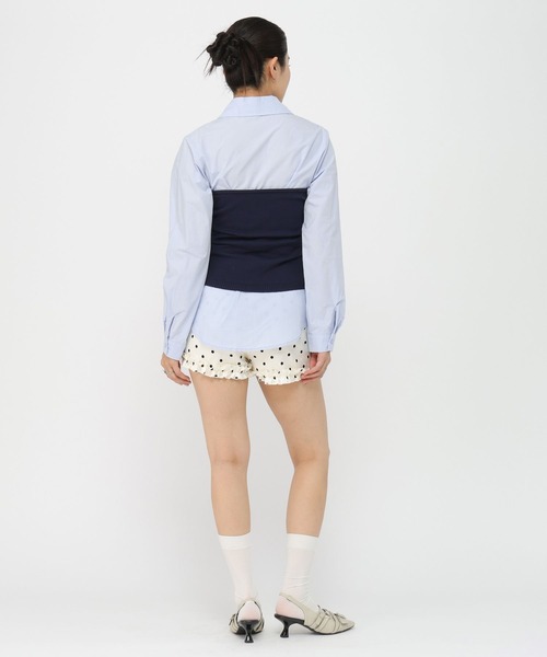 3.3 Field Trip (3.3フィールドトリップ)の「3.3 Field Trip/ビスチェ付きシャツ(シャツ/ブラウス・レディース・サックスブルー/ホワイト・FREE)」の17枚目の写真