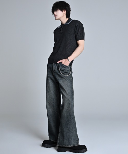 ADRER（アドラー）の「Compact Short Sleeve Knit Polo / コンパクト ショートスリーブ ニット ポロ（ポロシャツ・メンズ・チャコールグレー/ブラック/ブラウン・L/M/S/XS）」の15枚目の写真