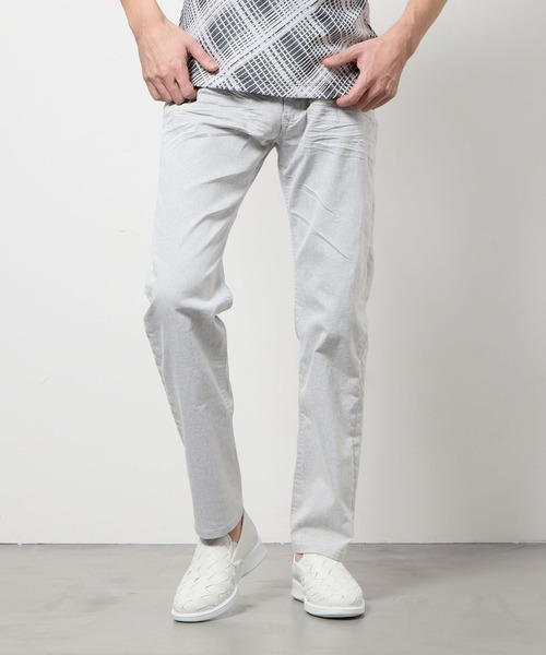 HIDEAWAYS NICOLE(ハイダウェイニコル)の「ライトオンスストレッチデニムパンツ(デニムパンツ・メンズ・オフホワイト/ブルー/インディゴブルー・SMALL/MEDIUM/LARGE/X-LARGE)」の2枚目の写真