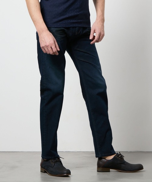 HIDEAWAYS NICOLE(ハイダウェイニコル)の「ライトオンスストレッチデニムパンツ(デニムパンツ・メンズ・オフホワイト/ブルー/インディゴブルー・SMALL/MEDIUM/LARGE/X-LARGE)」の3枚目の写真