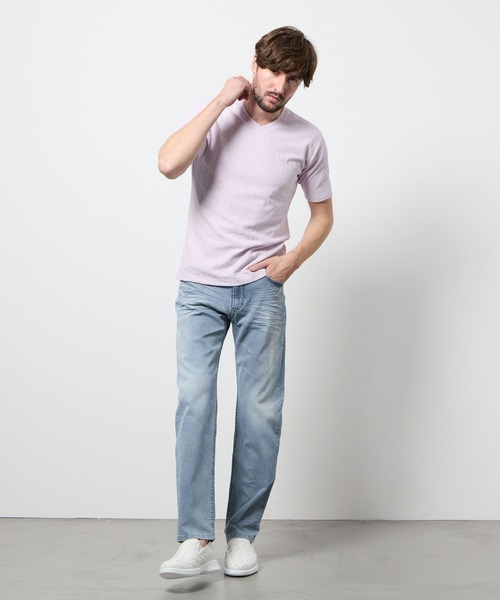 HIDEAWAYS NICOLE(ハイダウェイニコル)の「ライトオンスストレッチデニムパンツ(デニムパンツ・メンズ・オフホワイト/ブルー/インディゴブルー・SMALL/MEDIUM/LARGE/X-LARGE)」の8枚目の写真