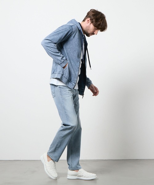 HIDEAWAYS NICOLE(ハイダウェイニコル)の「ライトオンスストレッチデニムパンツ(デニムパンツ・メンズ・オフホワイト/ブルー/インディゴブルー・SMALL/MEDIUM/LARGE/X-LARGE)」の9枚目の写真