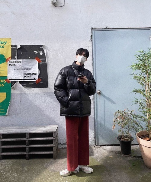 NOWLE（ノウル）の「【NOWLE】ルーズシルエット コーデュロイ センタープレス トラウザーズ / スラックス（スラックス・メンズ・ワインレッド・X-LARGE/LARGE/MEDIUM）」の12枚目の写真