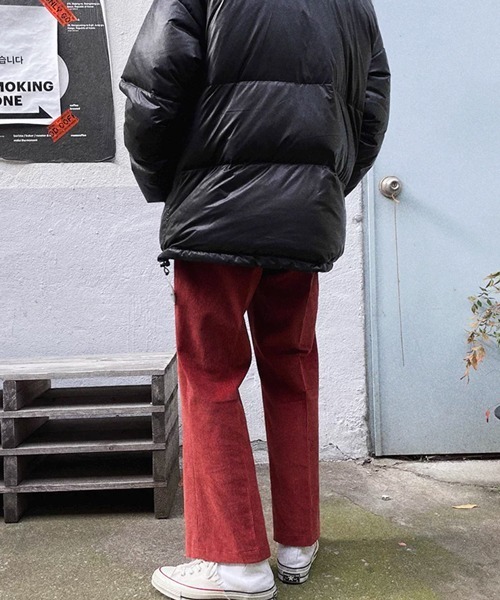 NOWLE（ノウル）の「【NOWLE】ルーズシルエット コーデュロイ センタープレス トラウザーズ / スラックス（スラックス・メンズ・ワインレッド・X-LARGE/LARGE/MEDIUM）」の16枚目の写真