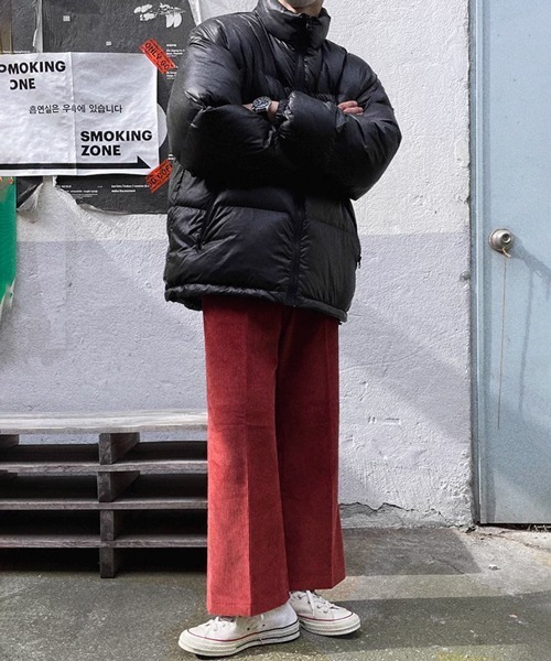 NOWLE（ノウル）の「【NOWLE】ルーズシルエット コーデュロイ センタープレス トラウザーズ / スラックス（スラックス・メンズ・ワインレッド・X-LARGE/LARGE/MEDIUM）」の17枚目の写真