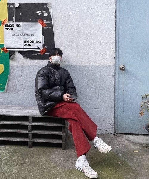 NOWLE（ノウル）の「【NOWLE】ルーズシルエット コーデュロイ センタープレス トラウザーズ / スラックス（スラックス・メンズ・ワインレッド・X-LARGE/LARGE/MEDIUM）」の19枚目の写真