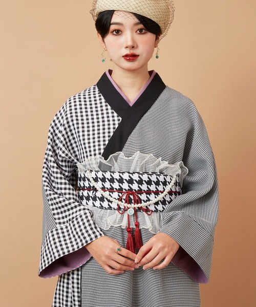 カヤ（カヤ）の「【カヤ】フリルレース帯揚げベルト（ベルト・レディース・グリーン/ホワイト/ブラック/ブルー・FREE）」の6枚目の写真