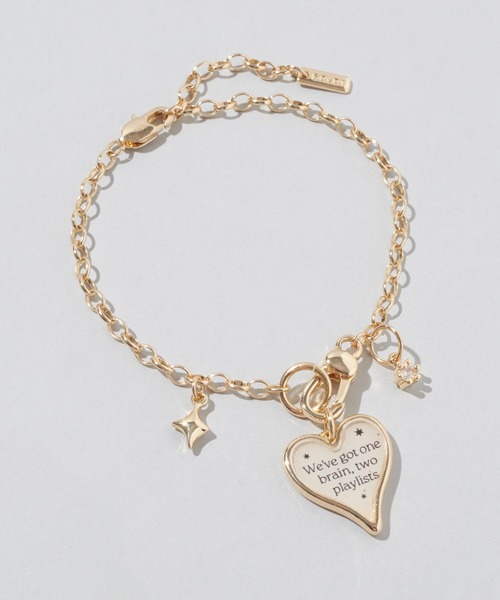 GOLDY（ゴールディ）の「カラー ハート メッセージ ブレスレット（ブレスレット・レディース・アイボリー/ブルー/イエロー/ブラック・FREE）」の14枚目の写真