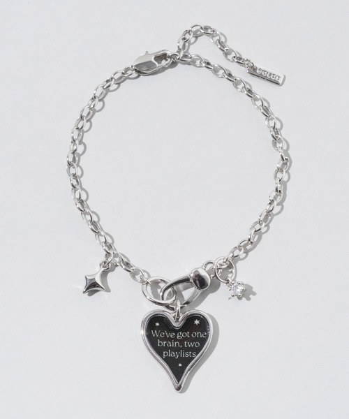 GOLDY（ゴールディ）の「カラー ハート メッセージ ブレスレット（ブレスレット・レディース・アイボリー/ブルー/イエロー/ブラック・FREE）」の15枚目の写真