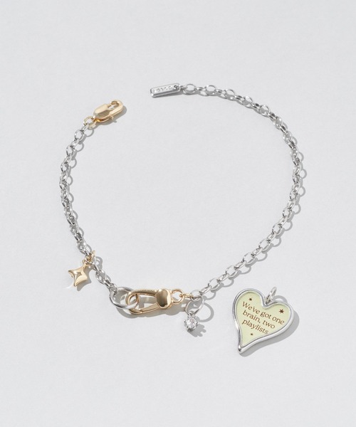 GOLDY（ゴールディ）の「カラー ハート メッセージ ブレスレット（ブレスレット・レディース・アイボリー/ブルー/イエロー/ブラック・FREE）」の16枚目の写真