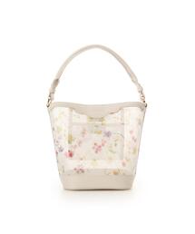 Samantha Thavasa | フラワーモチーフチュール ワンハンドルバッグ(ハンドバッグ)