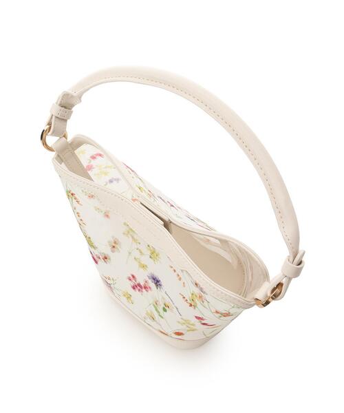 Samantha Thavasa(サマンサタバサ)の「フラワーモチーフチュール ワンハンドルバッグ(ハンドバッグ・レディース・ネイビー/オフホワイト・FREE)」の5枚目の写真