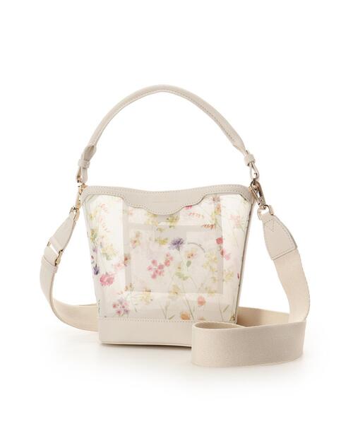 Samantha Thavasa(サマンサタバサ)の「フラワーモチーフチュール ワンハンドルバッグ(ハンドバッグ・レディース・ネイビー/オフホワイト・FREE)」の8枚目の写真