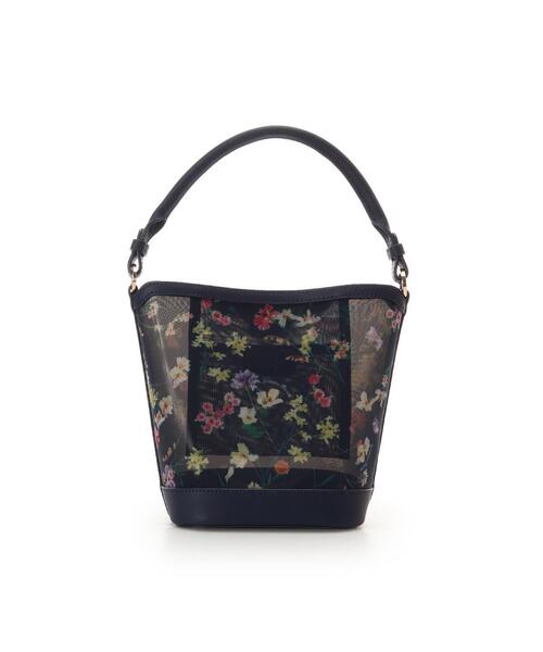 Samantha Thavasa(サマンサタバサ)の「フラワーモチーフチュール ワンハンドルバッグ(ハンドバッグ・レディース・ネイビー/オフホワイト・FREE)」の10枚目の写真