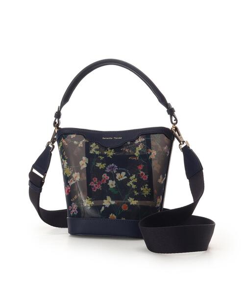 Samantha Thavasa(サマンサタバサ)の「フラワーモチーフチュール ワンハンドルバッグ(ハンドバッグ・レディース・ネイビー/オフホワイト・FREE)」の14枚目の写真