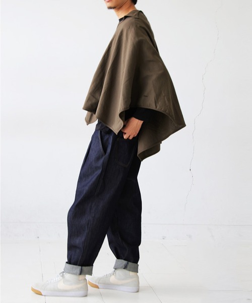 antiqua（アンティカ）の「ARROW PONCHO アロー ポンチョ（ポンチョ・レディース・カーキ/ブラック・ONESIZE）」の12枚目の写真