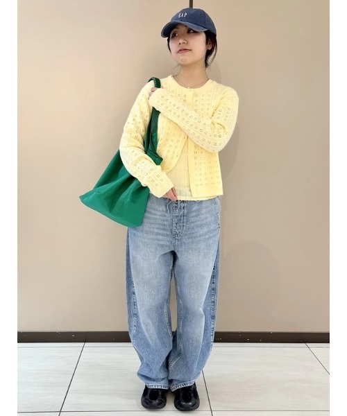GAP（ギャップ）の「ハイライズ ウルトラソフト イージーウエスト バレルデニム（デニムパンツ・レディース・ライトインディゴブルー・XS/S/XXS/L/M）」の8枚目の写真
