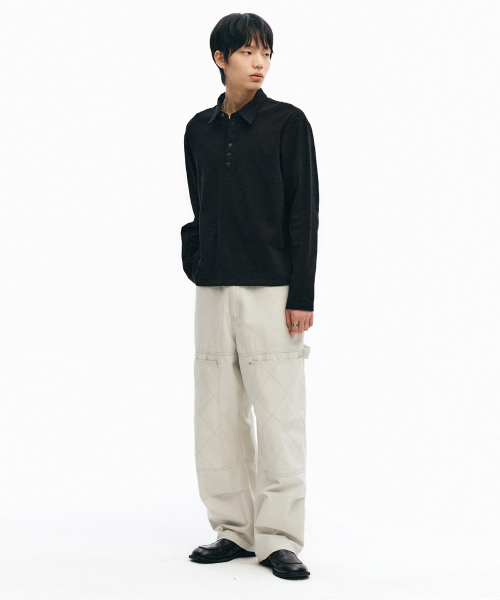 INTEMPOMOOD(インテンポムード)の「ハニカムダブルニワークパンツ_クリーム(その他パンツ・メンズ・クリーム・MEDIUM/LARGE/X-LARGE)」の18枚目の写真