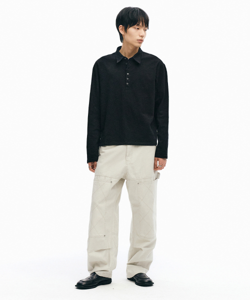 INTEMPOMOOD(インテンポムード)の「ハニカムダブルニワークパンツ_クリーム(その他パンツ・メンズ・クリーム・MEDIUM/LARGE/X-LARGE)」の19枚目の写真