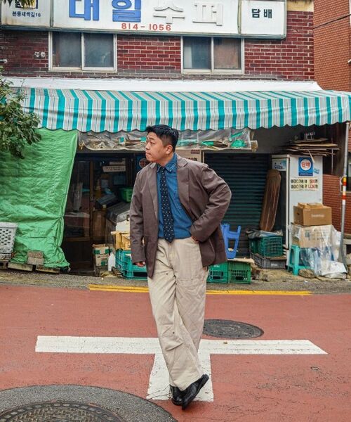 INTEMPOMOOD(インテンポムード)の「ハニカムダブルニワークパンツ_クリーム(その他パンツ・メンズ・クリーム・MEDIUM/LARGE/X-LARGE)」の5枚目の写真