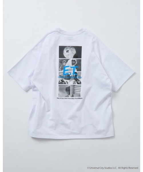 FREAK'S STORE（フリークスストア）の「限定展開 【E.T.】ビッグシルエット バックプリント クルーネック Tシャツ（Tシャツ/カットソー・メンズ・ホワイト/アッシュグレー/スミクロ・LARGE/MEDIUM/SMALL）」の16枚目の写真