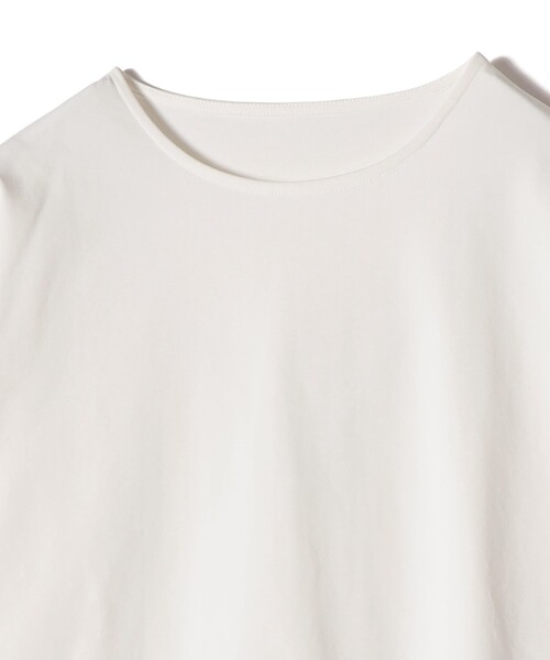SHIPS Colors(シップス カラーズ)の「【WEB限定】SHIPS Colors:ポンチ レース コンビ トップス(無地)◆(Tシャツ/カットソー・レディース・オフホワイト/ブラック・ONE SIZE)」の10枚目の写真