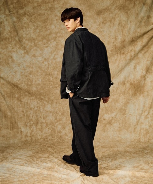niko and...(ニコアンド)の「【ANDSEWN (アンドソーン)】ビンテージ裾アジャストパンツ(その他パンツ・メンズ・チャコール/キャメル・LARGE/MEDIUM)」の9枚目の写真
