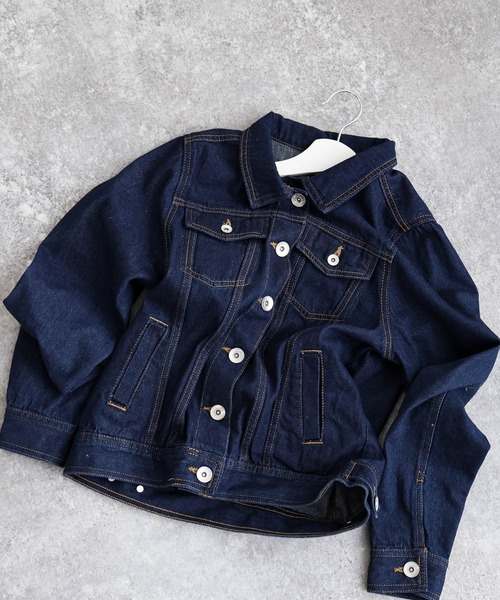 Social GIRL(ソーシャルガール)の「【Social GIRL】ショート丈Gジャン(デニムジャケット・レディース・ネイビー・M)」の11枚目の写真