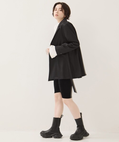 Dessin de Mode（デッサンドモード）の「【Dessin de mode/デッサンデモード】《STUDIOUS別注》バックインパーテッドジャケット（テーラードジャケット・レディース・ブラック・2/1）」の21枚目の写真