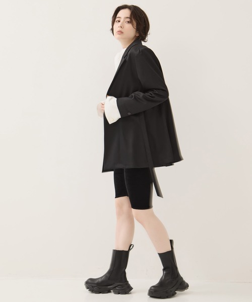 Dessin de Mode（デッサンドモード）の「【Dessin de mode/デッサンデモード】《STUDIOUS別注》バックインパーテッドジャケット（テーラードジャケット・レディース・ブラック・2/1）」の4枚目の写真